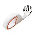 thumbnail image 3 of Fufafayo 2Pcs Little One Spoon and Fork Set, Little One Feeding Utensils, Stainless Steel Training Spoons Forks, Short Handle Self Feeding Cutlery For Little One, Little One or Little One, Easy Grip, 3 of 9