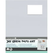 Dry-Erase 8"X10" Photo Mat Holds 2"X3" Photo-Light Gray, Pk 5
