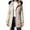 Beige, variant on cocolona Womens Winter Long Jacket Hooded Long Sleeve Fleece Lined Zipper Outerwear Winter Snow Warm Long Coat