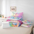 thumbnail image 4 of Erosebridal Mermaid Tail Comforter Set ,Twin Mermaid Bed in A Bags ,Gradient Rainbow Fish Scale Bedding Sets,Colorful Sealife Seahorse Nautical Reversible Bed Sets 7 Pcs, 4 of 4