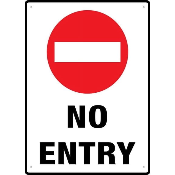 No Entry Authorised Personnel Only Sign 12X8 Inch Aluminum Uv Ink Printed For House And Business