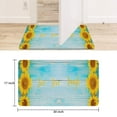 thumbnail image 6 of Gray Wood Sunflower Flowers (3) Welcome Doormat for Indoor/Outdoor Entrance Gray Wood Sunflower Flowers (3) Decoration Door Mat Kitchen Door Mat Bedroom Doormat 17x30 Inch, 6 of 6