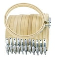 thumbnail image 1 of HLONK12 Pcs Quilting Hoop Quilting Frame Embroidery Decoration 10cm, 1 of 8