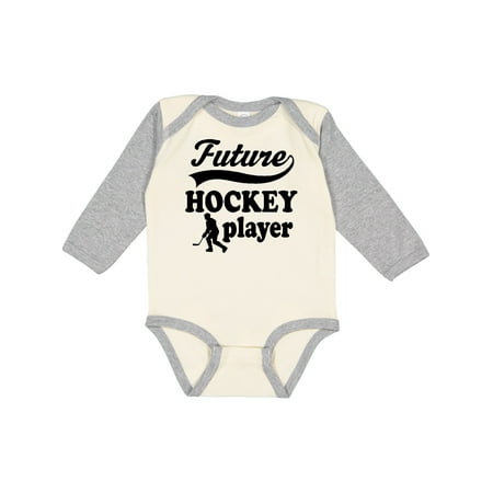 

Inktastic Future Hockey Player Baby Boy Gift Baby Boy Long Sleeve Bodysuit