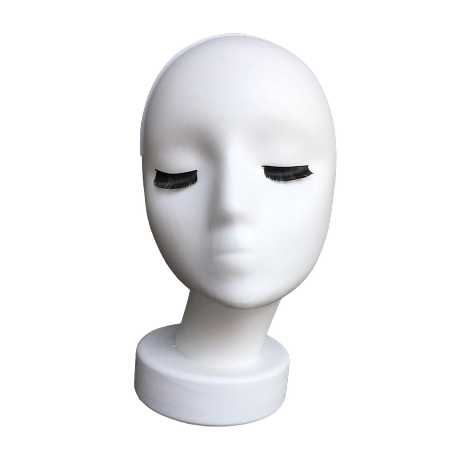 TOOYFUL Hat Display Rack Female Head Mannequin Display Model Manikin for Headwear Jewelry Glasses Hats Making Styling A