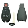 thumbnail image 4 of SUGAUNGHUI Key Fob Shell Case Fits for Dodge Durango Grand Caravan Journey Ram 1500 2500 3500 Jeep Grand Cherokee Chrysler Town Country Keyless Entry Remote Control Pad Cover (5 Button), 4 of 5