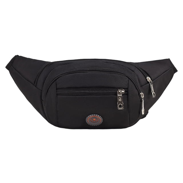 Bolso de negocios de ocio para exteriores, multifuncional, de gran capacidad, con bolsillos para hombres y mujeres, negro