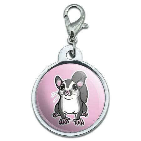 - Sugar Glider on Pink Small Metal ID Pet Dog Tag