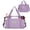 Purple, variant on Expandable Travel  Bag with Shoulder Strap for Men Women,3 Slash Pockets Airline Approved Personal Item Bag 18x14x8,Gym Bag with Wet Pocket,Underseat Foldable Duffel Bag Weekender Bag(Black)
