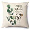 thumbnail image 1 of Funda de almohada decorativa de lino de estilo Simple, funda de cojín de hoja verde, decoración del hogar, sala de estar, sofá, 60x60, 50x50, 45x45, 1 of 4