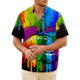 thumbnail image 6 of Short Sleeve Shirt LGBT Rainbow Creative Soft Vivid Design Graphic T-Shirt for Friends for Dating and Travel, 6 of 13