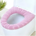 thumbnail image 6 of Openpig Thicker Bathroom Toilet Seat Cover Pads- Soft Warmer Toilet Seat Cushion Cover Stretchable Washable Fiber Cloth, Easy Installation Comfortable Toilet Lid Seat Cove, 6 of 6