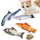 thumbnail image 4 of Irfora Muñeco de simulación de felpa realista, pez, divertidas mascotas interactivas, suministros para masticar, morder, para gato / gatito / gatito, juguete para gatos, juguetes con hierba gatera Irfora Muñeco de peluche, 4 of 7