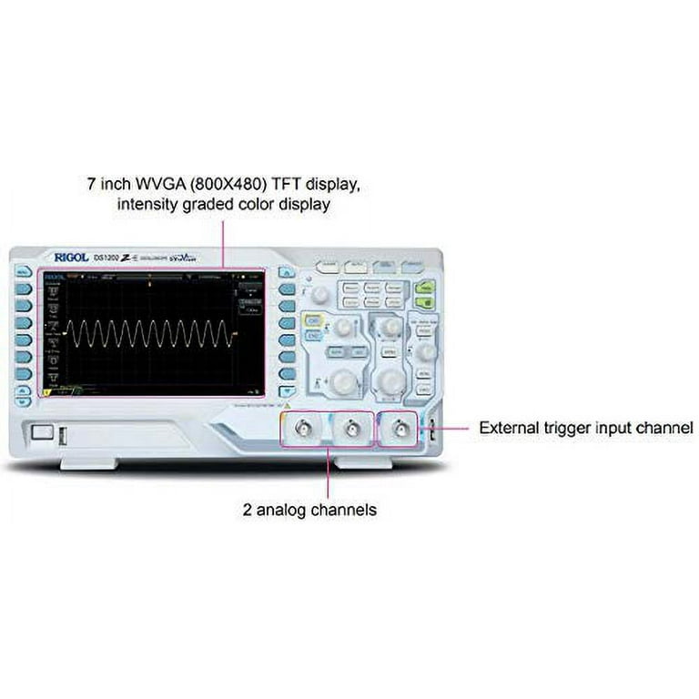 Rigol DS1202Z-E Digital Oscilloscope 200Mhz Bandwidth,2 Channels,1GSa/s  Sampling Rate,24Mpts Memory Depth