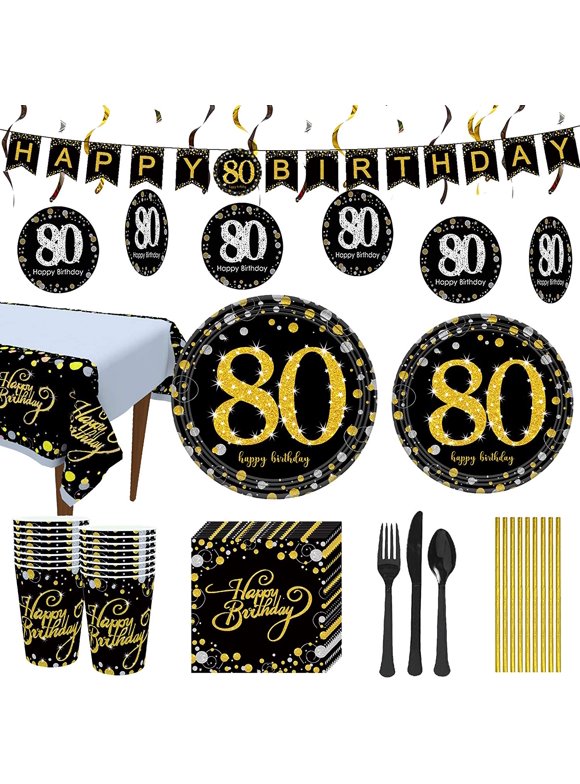 80th Birthday Party Decorations in 80th