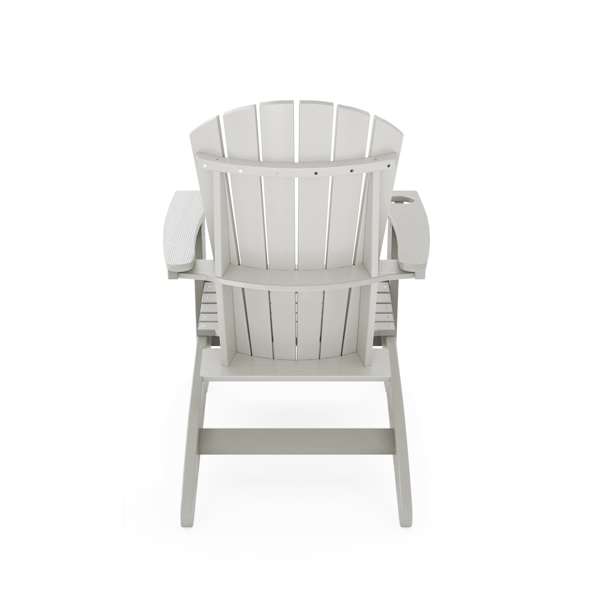 Miekor Furniture Dark Gray Adirondack Chair – Sturdy HDPE Poly Lumber for Poolside, Patio, and Garden Relaxation 8767