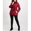 Michael Kors Women's Plus Zip Front Trench Coat Red Size 3X