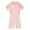 Pink, variant on Ohufall Toddler Kids Boys Girls One-Piece Swimsuit Fashion Colorblock Short Sleeve Zipper Sweet Bathing Suits Summer Gym Sport Swimwear for Children, 3-16 Years