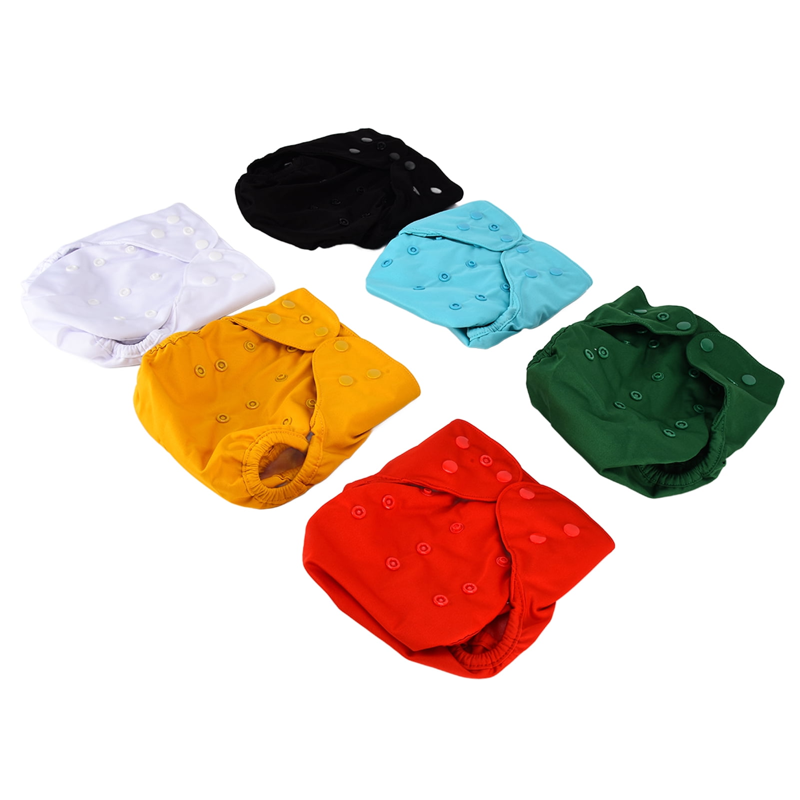 6 Pcs Baby Cloth Diaper Covers Adjustable Reusable Clothes Covers for Fitted Diapers
