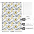 thumbnail image 2 of 4 Pcs Pioneer Flower Floral Print Pattern Funny Kitchen Towels, Microfiber Dish Towels, Kitchen Tea Towels Set 18" X 26", 2 of 6