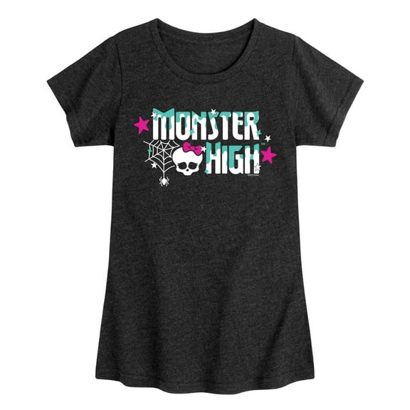 Monster High - Spooky Cute Logo - Toddler & Youth Girls Short Sleeve Graphic T-Shirt