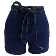 thumbnail image 5 of Gubotare Baggy Denim Shorts Women Women's Casual Ripped Denim Shorts High Rise Distressed Rolled Hem Jeans Shorts (Dark Blue,Size XL), 5 of 7