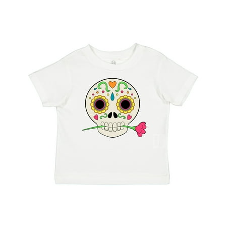 

Inktastic Día De Los Muertos Skull with Flower Gift Baby Boy or Baby Girl T-Shirt