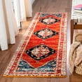 thumbnail image 3 of SAFAVIEH Vintage Hamadan Keighley Oriental Runner Rug, Red/Navy, 2'3" x 12', 3 of 8