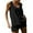 Black, variant on New summer arrivals Olyvenn Womens Cotton Workout Tank Tops Racerback Sleeveless Relaxed-Fit Oversized Shirts Summer Fashion Sports Tops Black L