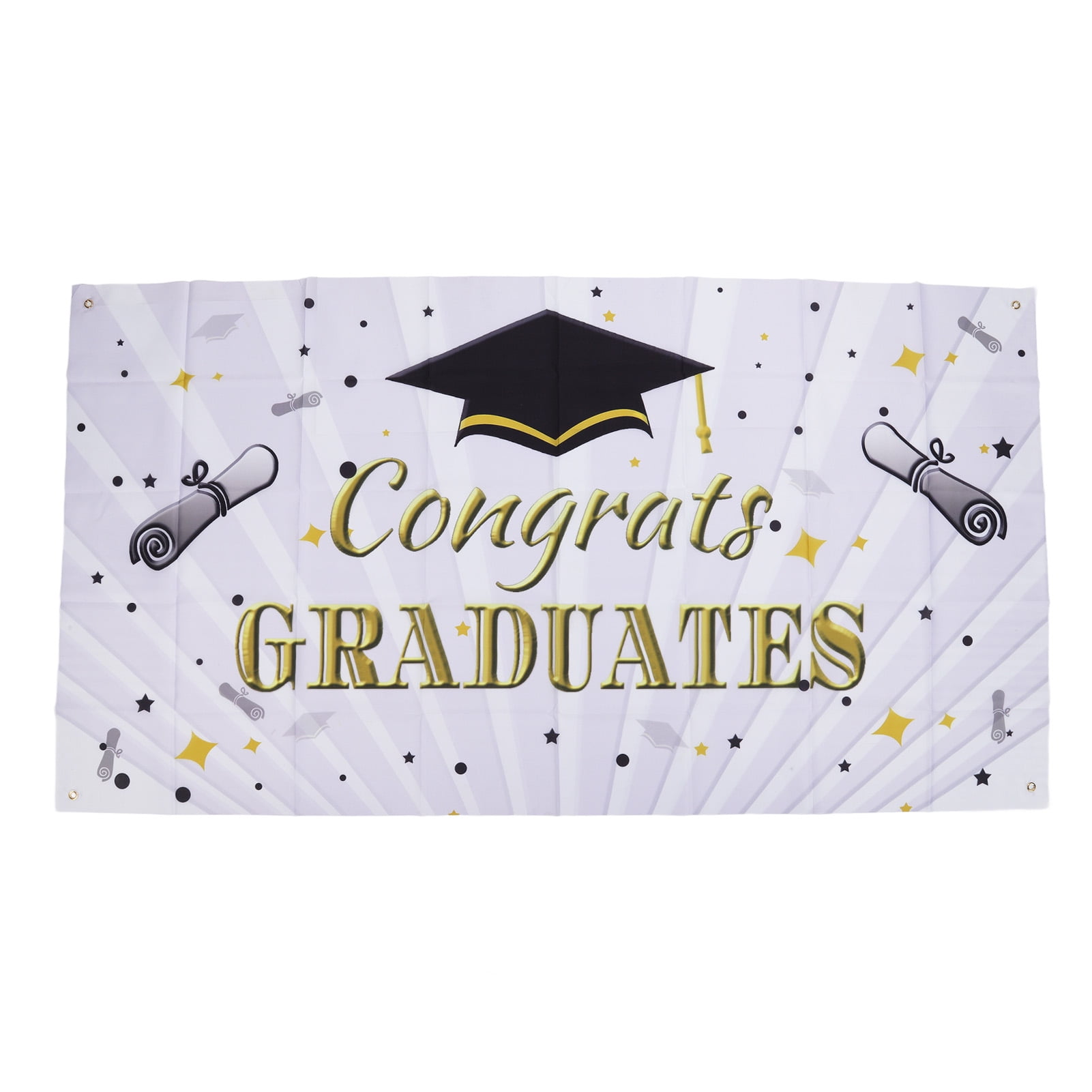 Gupbes Graduation Backdrop, 71x38in Graduation Banner For Party