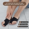 thumbnail image 3 of Scheam Bunion Corrector and Bunion Relief Sleeve - 2-Pack Gel Pads Hallux Valgus Cover - Toe Socks with Cushions for Men and Women – Bunion Bootie（Black / L）, 3 of 7
