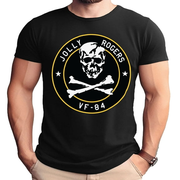 Jolly Rogers VF-84 Skull and Crossbones Shirt-4XL