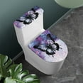 thumbnail image 2 of FORUDESIGNS Galaxy Butterfly Pattern Toilet Lid Cover Set of 2, Comfortable Bathroom Toilet Lid Cover Seat, Toilet Tank Lid Protector Fits Most Size Toilet Lids for Restroom, 2 of 8