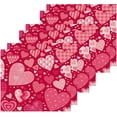 thumbnail image 3 of Coolnut Valentine's Day Love Heart Washcloths 2 Pack, Highly Absorbent Soft Cotton Fingertip Towels for Bathroom, Kitchen, Gym, Spa, Home Decor, 12 x 12 Inch Washcloth Gift, 3 of 7