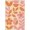 Pink, Pattern 13, variant on ODIKA 4'x6' Orange Blue Mid-Century Design Washable Area Rug Retro Abstract Shapes with Bold Geometric Flair Non-Slip, Chair-Friendly, Flatwoven for Home Office, Under Desk
