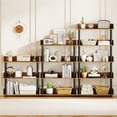 thumbnail image 4 of 5-Tier Anti-Tipping Open Bookcase with Elevated Legs,  Rustic Brown Display Rack for Home Office, 4 of 9