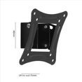 thumbnail image 2 of Support Mural Universel 5X pour Écran LCD LED 14-26 Pouces, Hauteur Réglable, Moniteur Rétractable Mural pour TV-C12, 5 x Support Mural Universel pour Téléviseur, Noir, 2 of 8