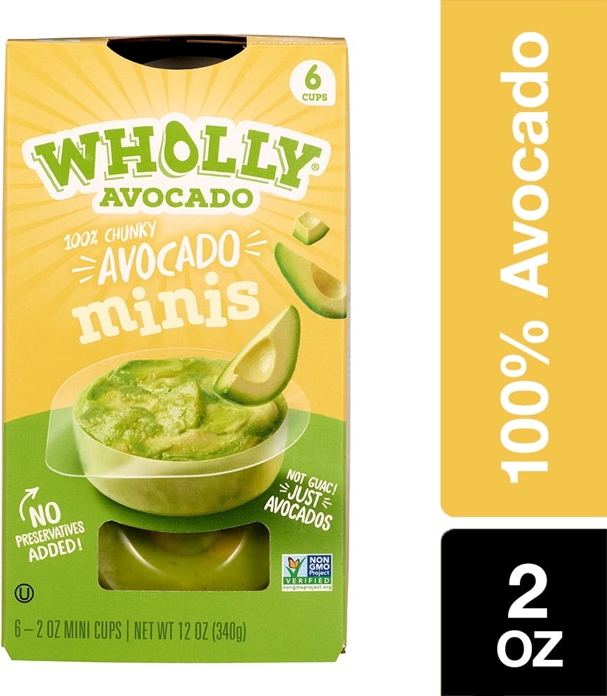 WHOLLY GUACAMOLE Minis, Chunky, 2 oz (6 Pack)
