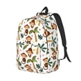 thumbnail image 2 of Yiaed Monkeys Swinging from Palms Print Backpack, Premium Laptop Backpack, Travel Backpack for Women, Lightweight Backpacks, Comfortable Back Pack-Small, 2 of 5