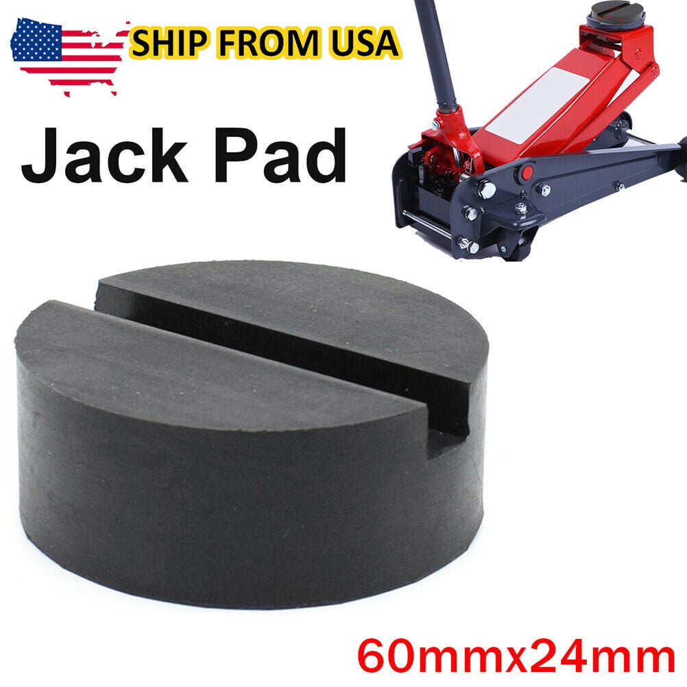 AUTOXBERT Black Trolley Jack Pad Pinch Weld Floor Jacking Lifting Puck Classic Adapter Rubber