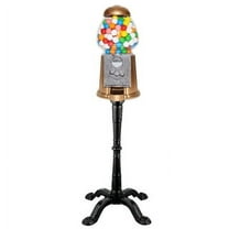 Gumball Dreams Classic Gumball Machine/Candy Dispenser, 15 Inch With Stand - Gold