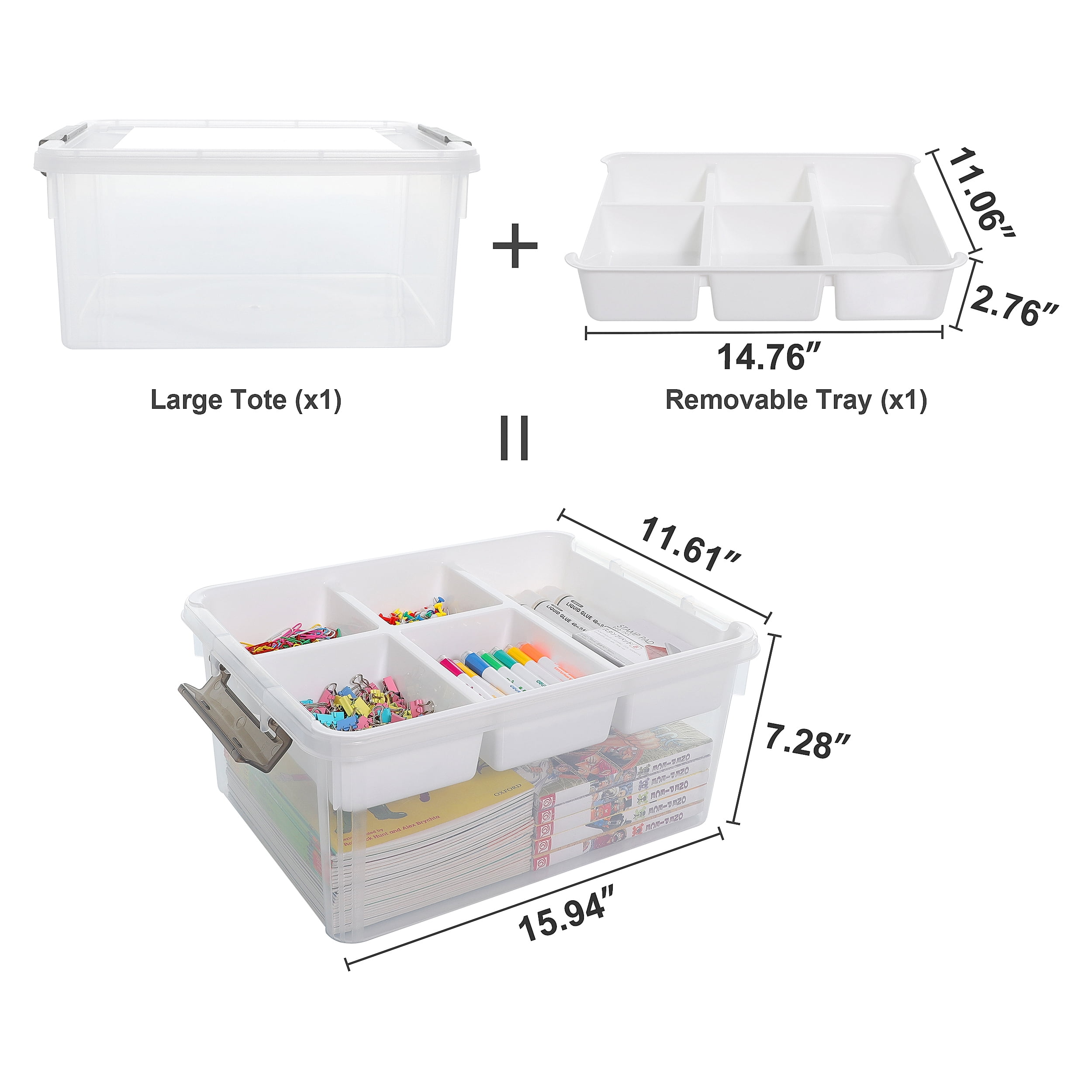 CASEMATIX 17 Locking Storage Box with Customizable Foam - Aluminum Frame  Lock Boxes for Personal Items with Two Keys for Tools, Electronics and More