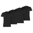 thumbnail image 1 of PUMA Camiseta para Hombre, Paquete de 4  - Basic Crew Tee, Cuello redondo, Manga corta, uni Negro M (Medium), 1 of 3