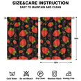 thumbnail image 2 of Nursery Curtains Boys Girls Kids Strawberry Print Pattern Window Drapes for Living Bedroom Playroom Room Decor Rod Pocket 42x54 Inch 2 Panels, 2 of 2