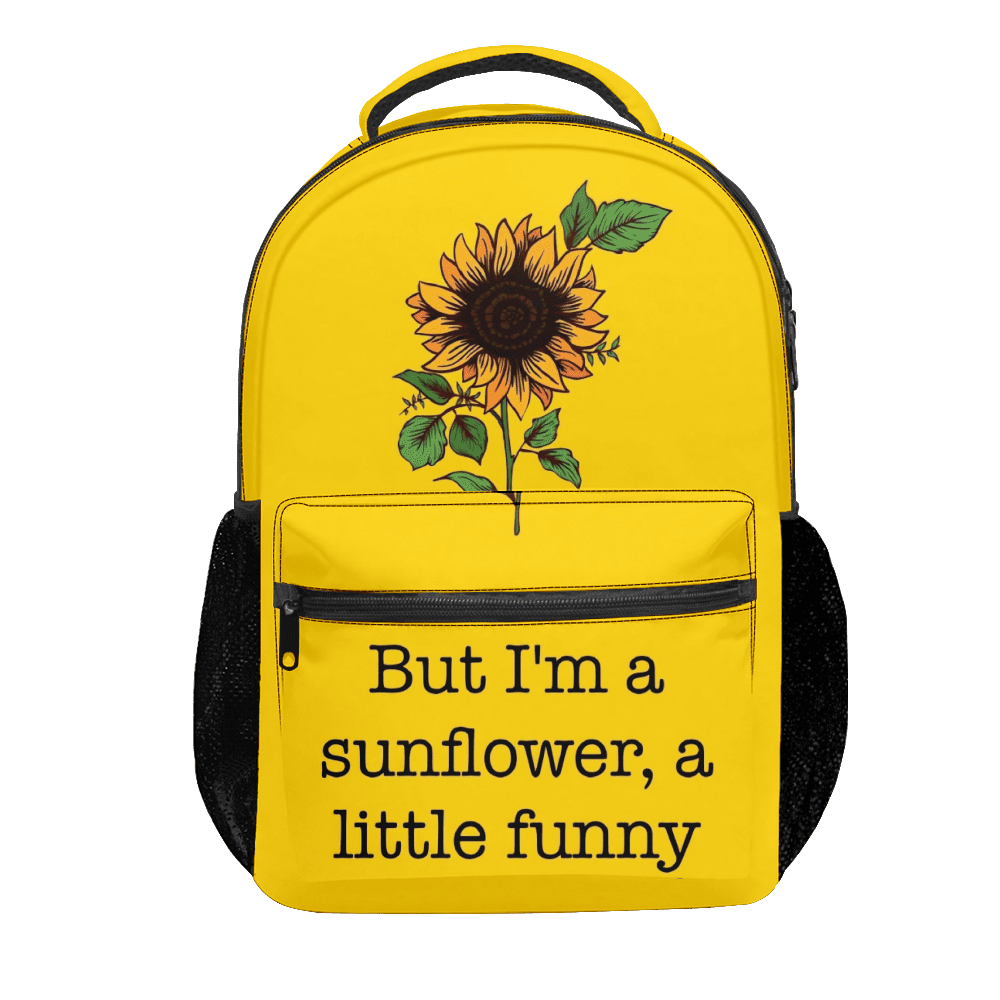 Sunflower Backpacks for Teen Girls Teenager Bookbags for Primary Middle