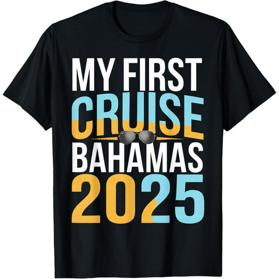 Playful Comfort Tee - My First Cruise Bahamas 2025 Sunset Adventure Tee T-Shirt