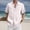 White, variant on Cotton Linen Shirts for Men Summer Casual Short Sleeve Lightweight Button Down Collared Dress Shirt Workwear