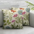 thumbnail image 3 of GOSMITH Sage Green Floral Pillow Covers Spring Wild Flower Decorative Throw Pillows Outdoor Summer Plant Print Farmhouse Pillowcases Cushion Case Decor for Home Sofa Couch Bed, 3 of 5