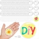 thumbnail image 1 of 100 Botones Transparentes Acrílicos, Haga Propios Botones, de Botón de Diseño Acrílico para Actividades Escolares Artesanales de Bricolaje 2,25 Pulgadas, 1 of 5