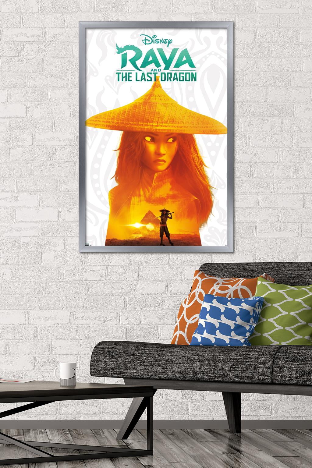 Disney Raya and the Last Dragon - Inner Warrior Wall Poster, 22.375" x 34", Framed